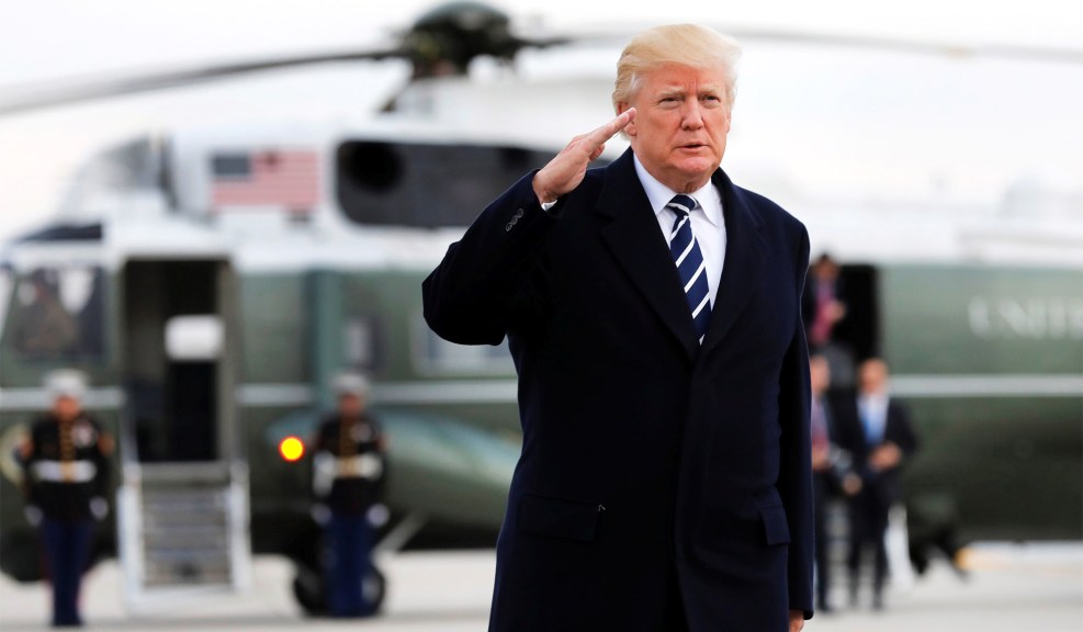 Trump at the White House (Reuters)