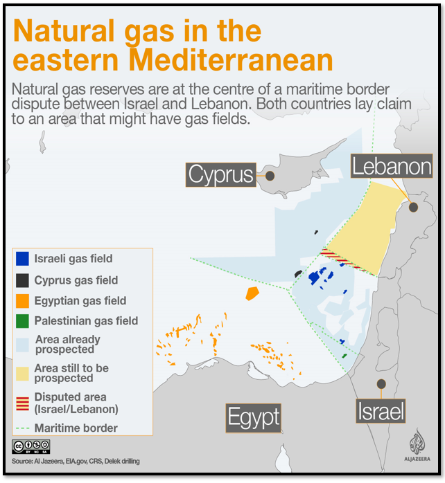 東地中海のガス資源[アルジャジーラ]