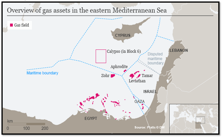 Overview of Gas Assets in the Eastern Mediterranean Sea [Source: Sergio Matalucci]