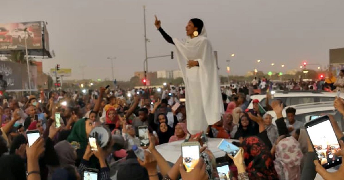 One of the Symbols of the Sudanese Uprising [Getty]