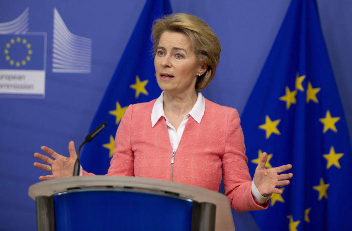 Ursula von der Leyen, the European Commission president, initially appeared dismissive of the proposed Coronabonds [AP]