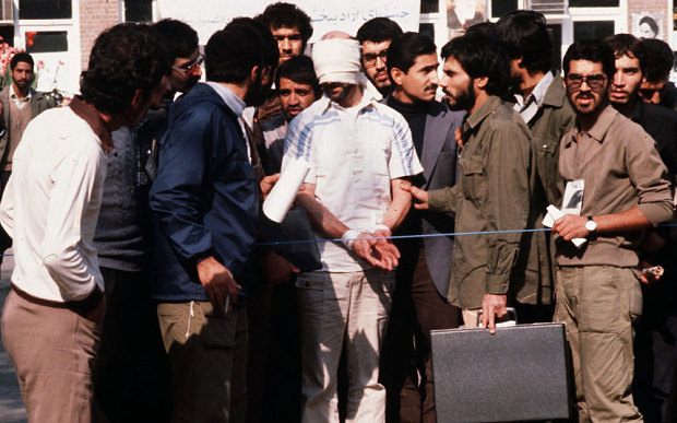 Militant students supporting Iran's Islamic Revolution stormed the US Embassy in Tehran and took scores of hostages Ultimately, 52 Americans were held for 444 days [Getty]