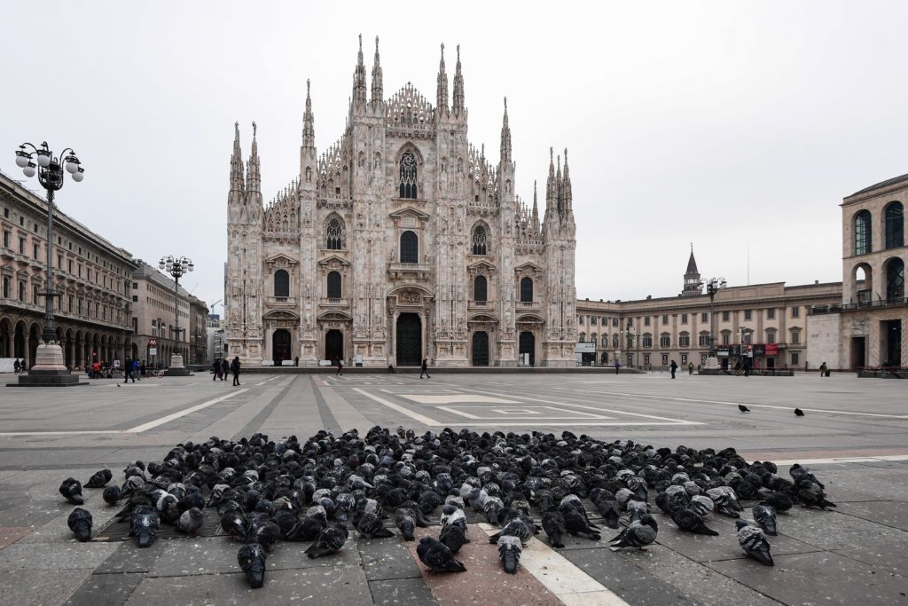Piazza del Duomo in Milan March 10 [AFP-Getty]