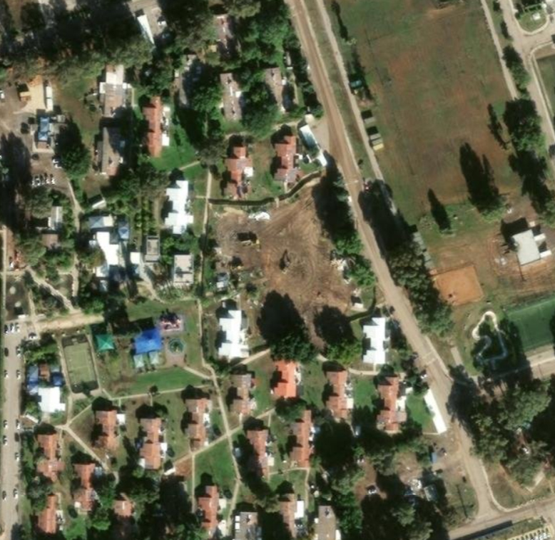 The southern sector of Tel Nof Air Base that was struck during the True Promise II missile operation. Purchased/licensed by author.